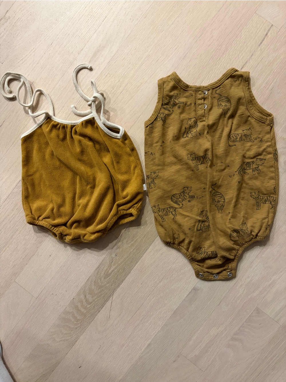 Rylee and Cru rompers